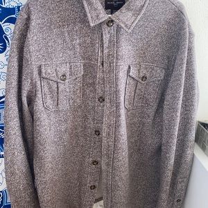 Oversized Brown Button Shirt